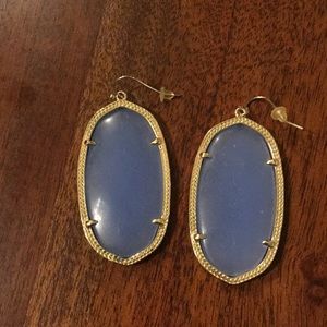 Kendra Scott Danielle Gold Earnings-Purple Stone